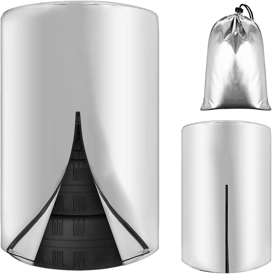 Reifentaschen zur Aufbewahrung – aus Oxford-Gewebe, mit Reißverschluss, staubgeschützt, wasserbeständig, 210D, 120 × 85cm, silber