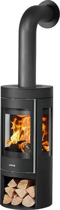Justus Mino Trios 2.0 Kaminofen, Schwarz, Stahl