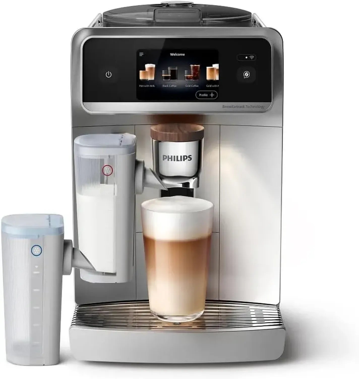 Philips Kaffeevollautomat mit BrewExtract, LatteGo, 50+ Getränke, einfache Reinigung